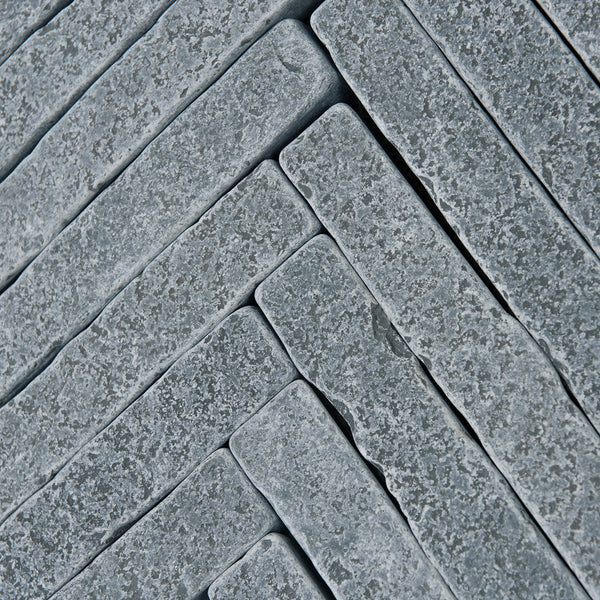 Bordeaux Blue Herringbone - Francois & Co.