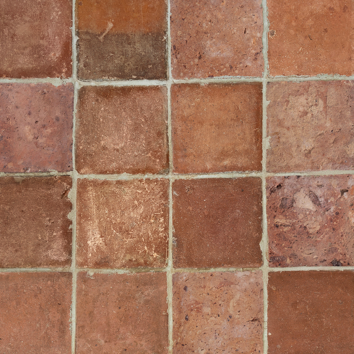 Terra Cotta Red Squares