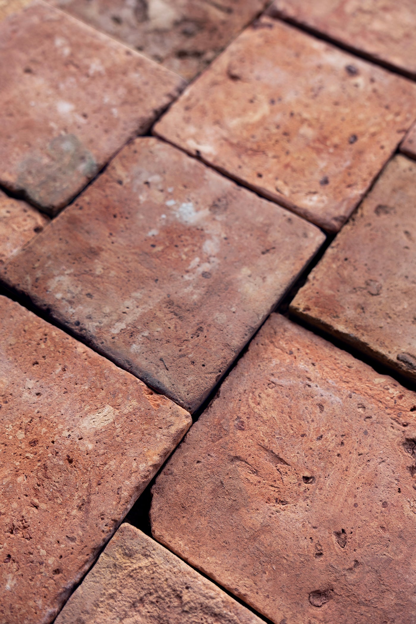 Terra Cotta Red Squares